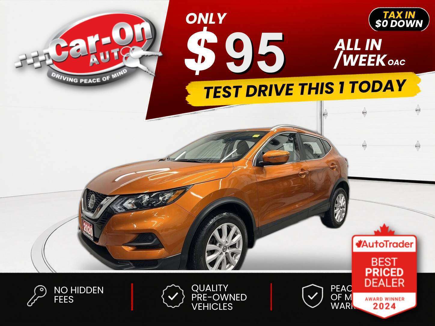 Orange 2020 Nissan Rogue SUV / Crossover Automatic