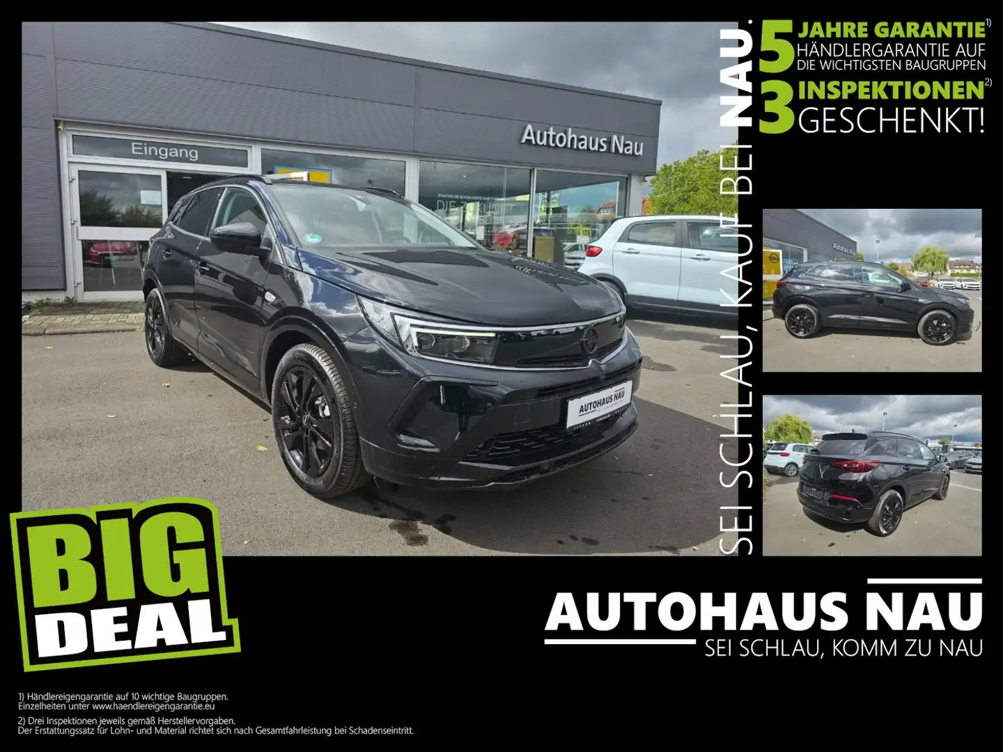 Opel Grandland GS 1.2 inkl. BIG DEAL, Schnäppchen Nero - 1