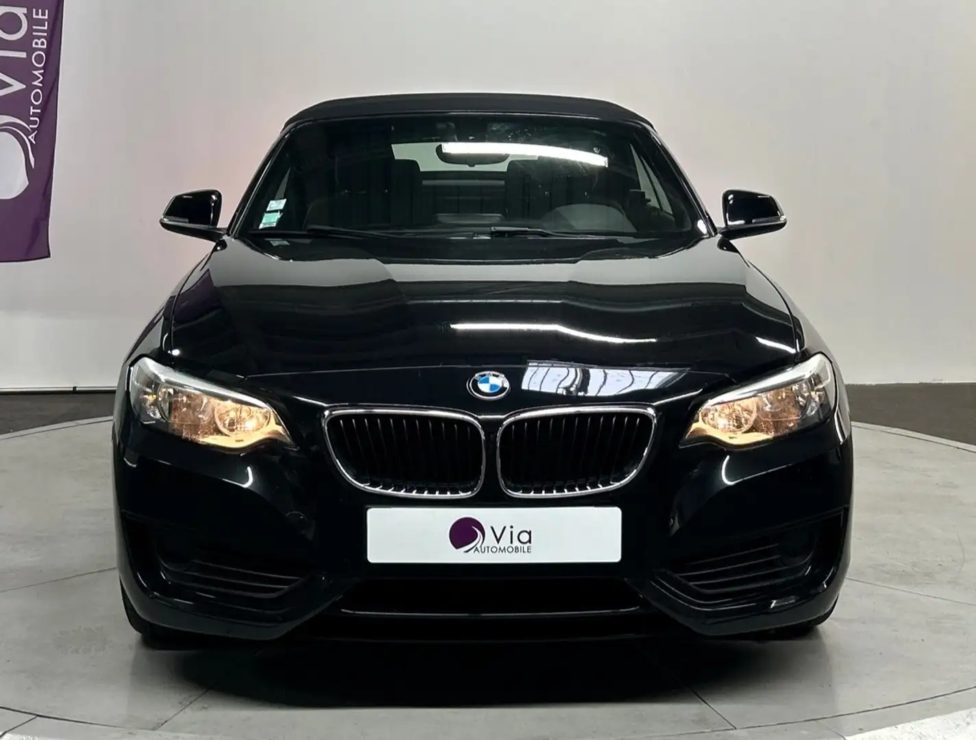 BMW 218 Cabriolet 218i 136 ch Lounge Noir - 2