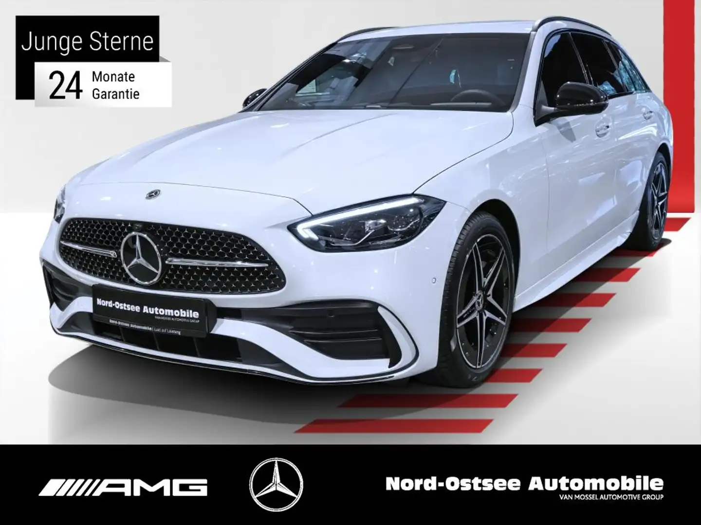 Mercedes-Benz C 300 d T AMG ED.  NIGHT 3D-SOUND 360° KAMERA 9G Alb - 1
