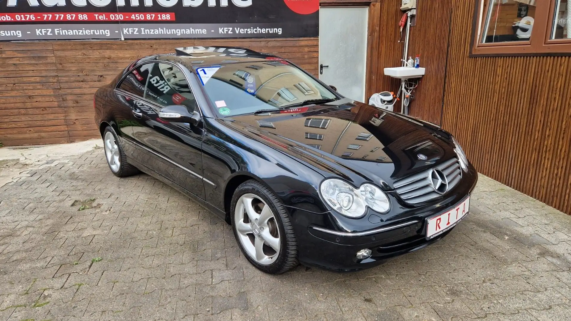 Mercedes-Benz CLK 240 ELEGANCE Automatik, Schiebedach, 2 Hand Schwarz - 1
