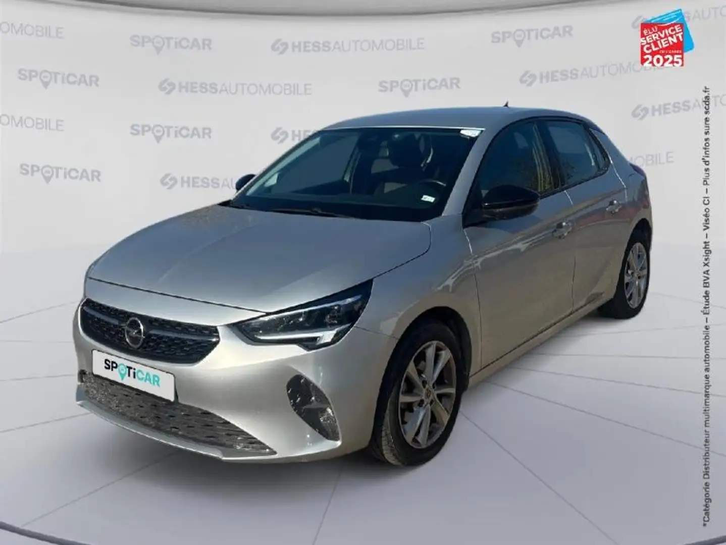 Opel Corsa-e 1.2 75ch Elegance Business GPS Carplay Gris - 1