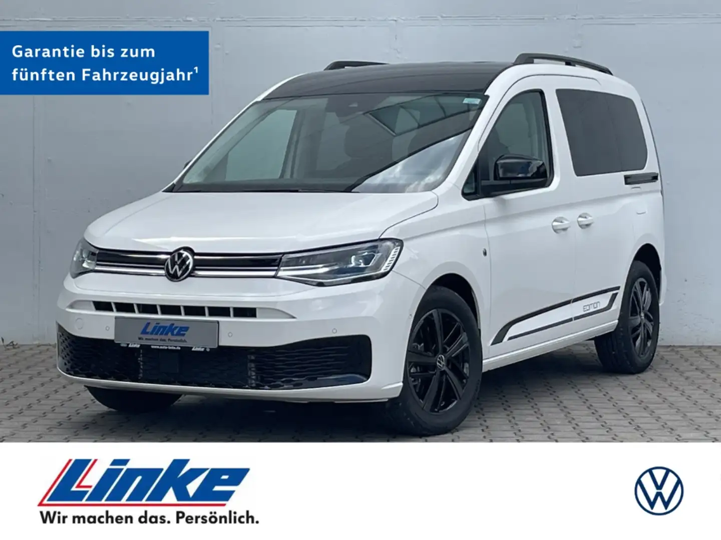 Volkswagen Caddy 2.0 TDI DSG Edition AHK/Kamera/ACC/App-Connect Weiß - 1