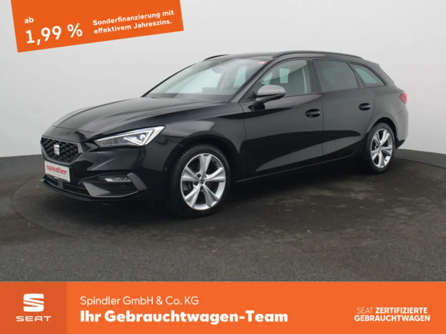 SEAT Leon Sportstourer FR 2.0 TDI DSG / Matrix, ACC Noir - 1