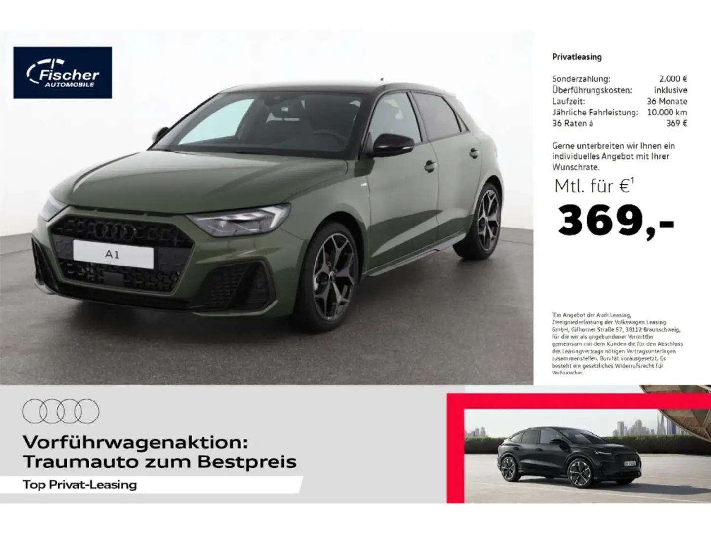 Audi A1 Sportback 35 TFSI S line LP: 41.680,-/ SONOS Premi Vert - 1