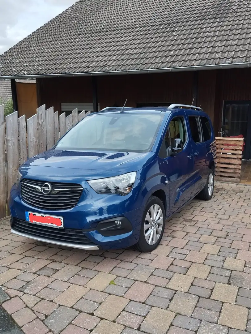 Opel Combo Life XL behindertengerecht Heckklappenausschnitt Rampe Blau - 2