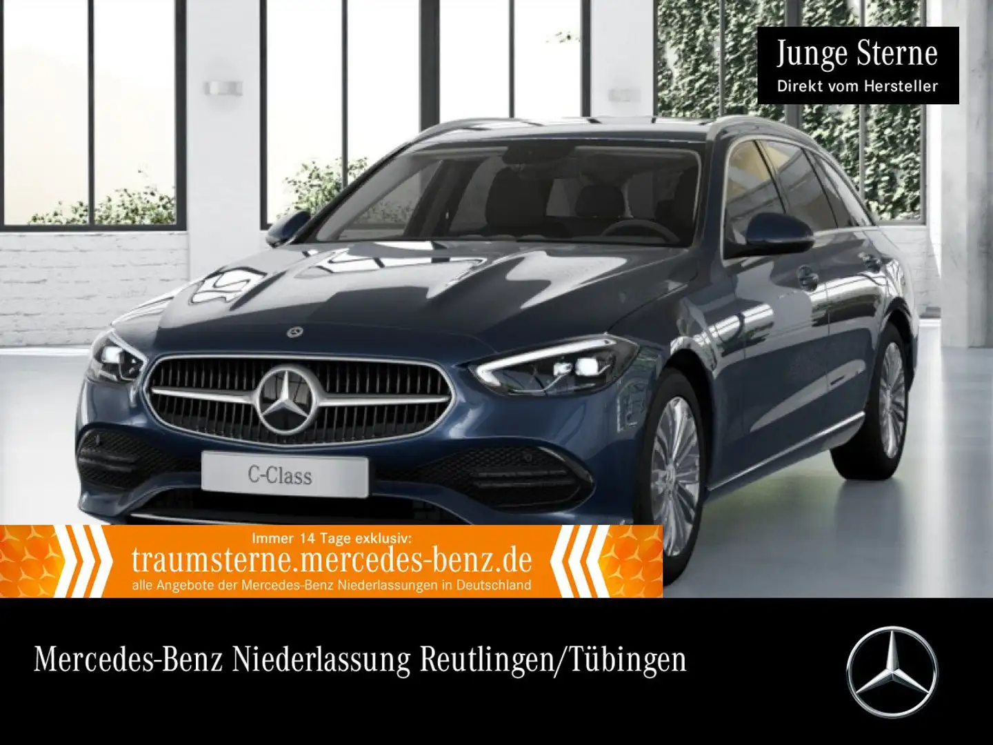 Mercedes-Benz C 200 d T AVANTG+AHK+LED+KAMERA+TOTW+KEYLESS+9G Blau - 1