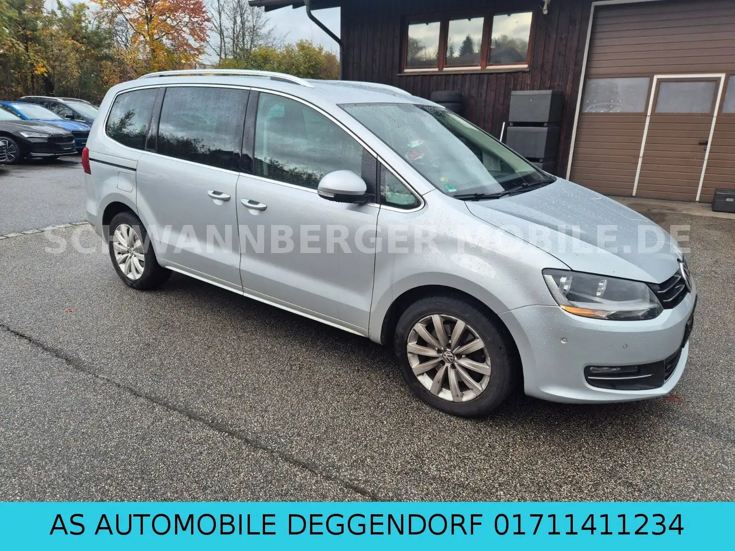 Volkswagen Sharan Highline 1.HAND EURO6 DSG AHK Argintiu - 2