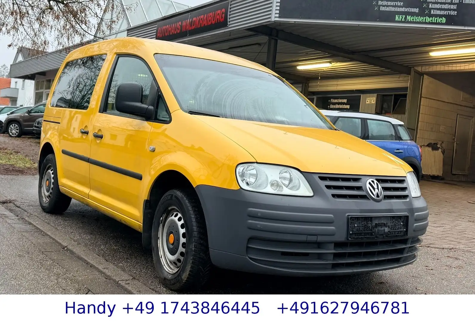 Volkswagen Caddy 2.0 SDI Kasten / TÜV AU 08.2026/LKW/ZV Gelb - 1