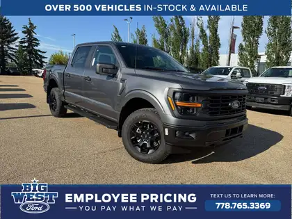 Gray 2026 Ford F-150 Pickup Truck Four-Wheel Drive Automatic