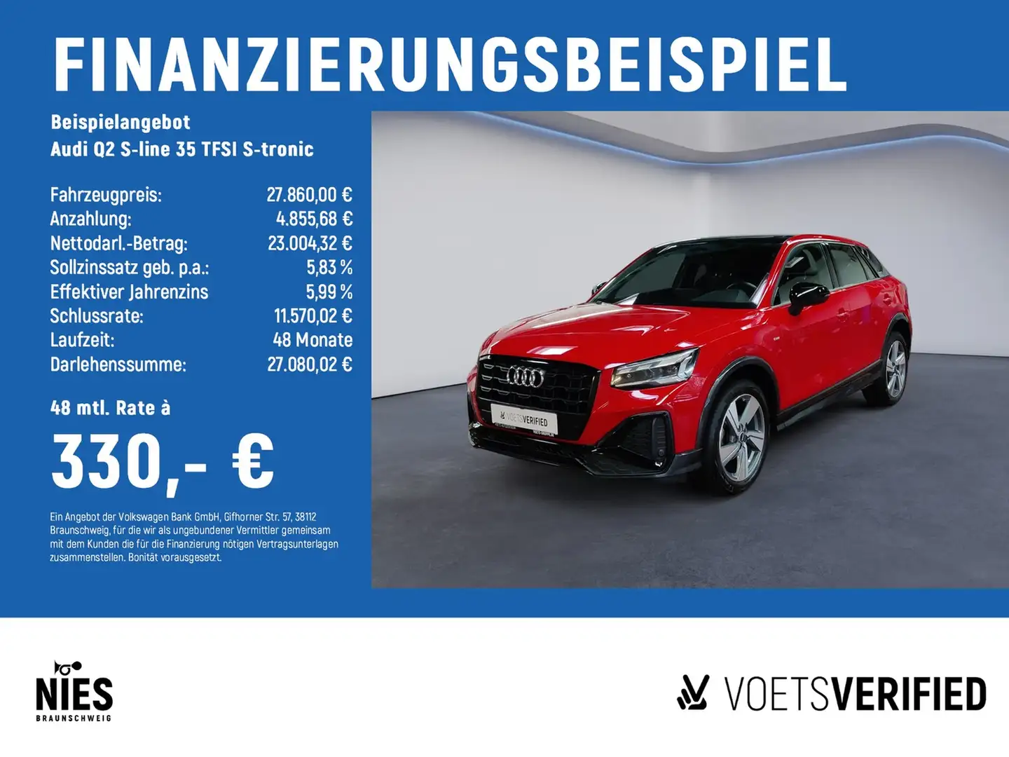 Audi Q2 S-line 35 TFSI S-tronic MATRIX-LED+PANO+SHZ Rot - 2