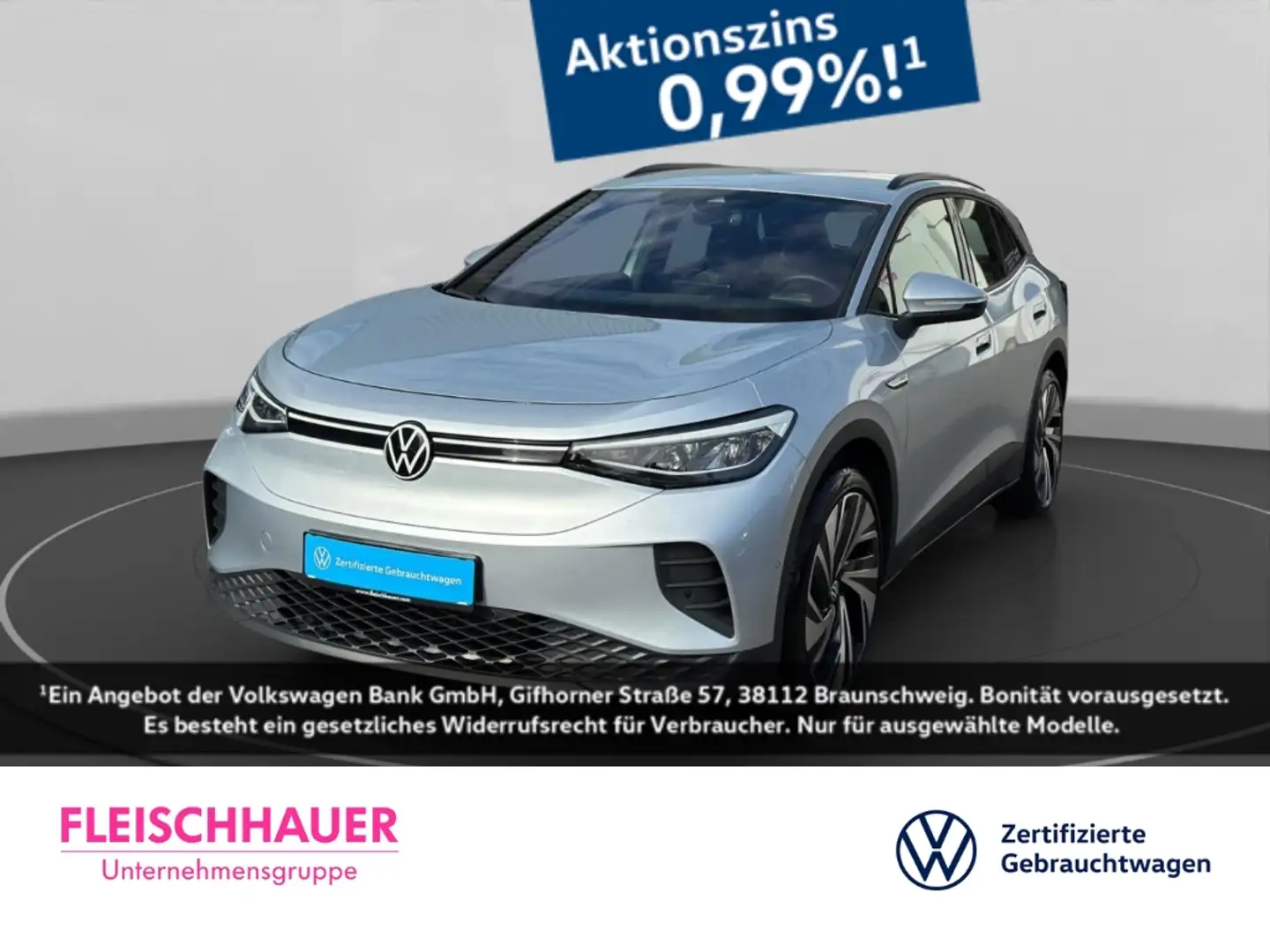 Volkswagen ID.4 Pro Performance NAVI+LED+ACC+APPLE+21''LM Argent - 1