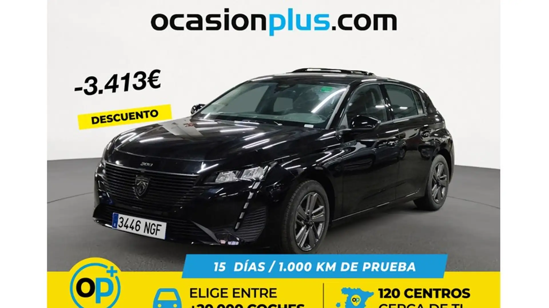 Peugeot 308 1.2 PureTech S&S Active Pack EAT8 130 Schwarz - 1