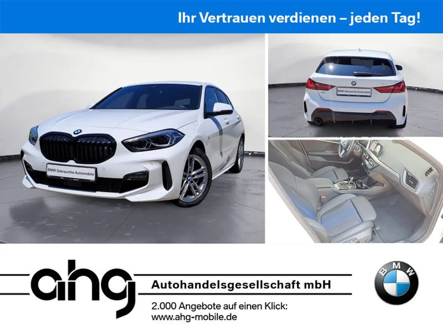BMW 118 i M Sport Aut. Navi PDC HiFi Sitzheizung Blanc - 1