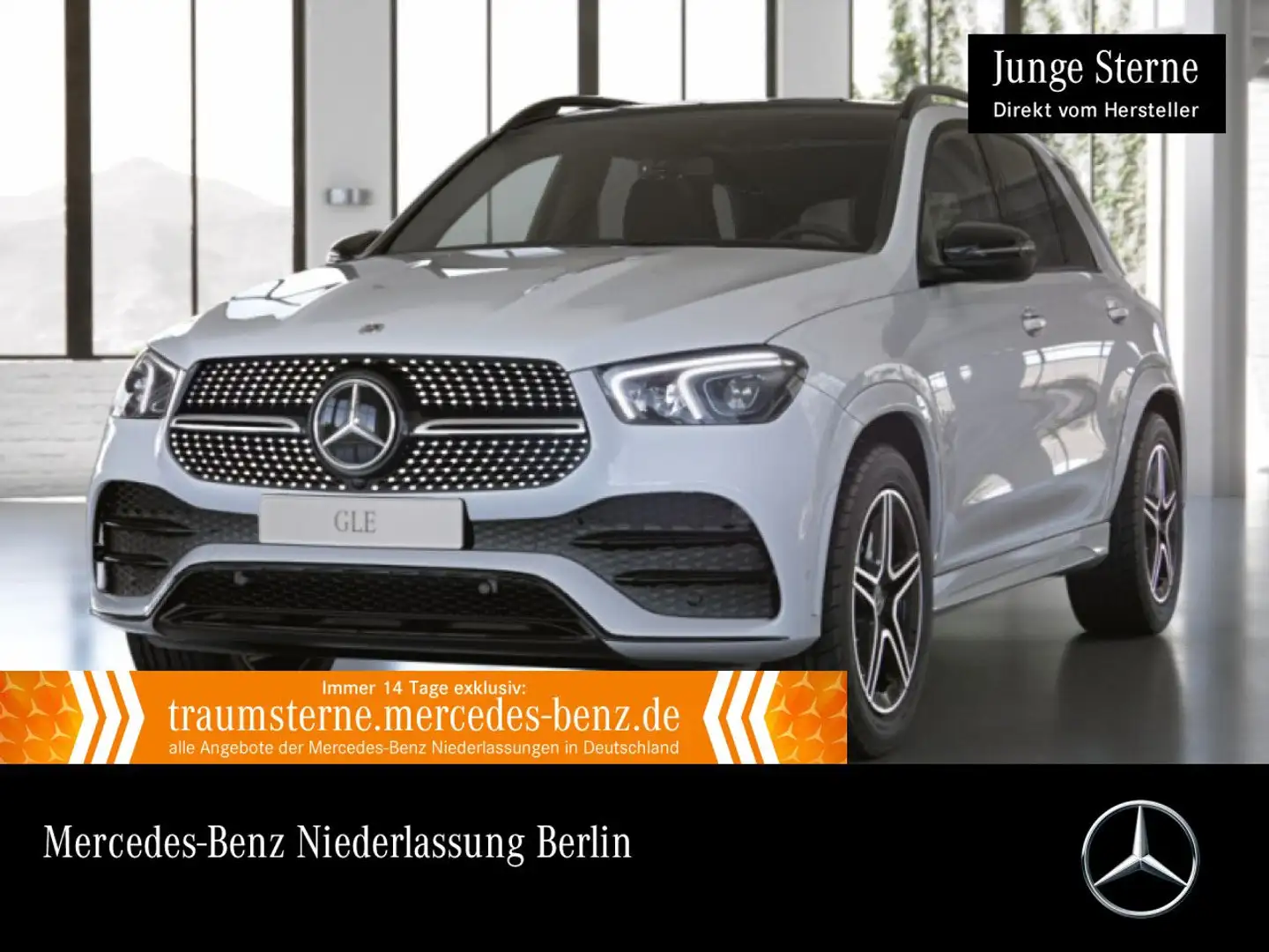 Mercedes-Benz GLE 300 d 4M AMG+NIGHT+PANO+AHK+LED+FAHRASS+KAMERA Weiß - 1