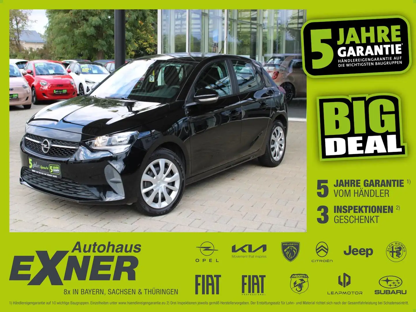 Opel Corsa F 1.2 Edition Navi+PDC+SpurH Schwarz - 1