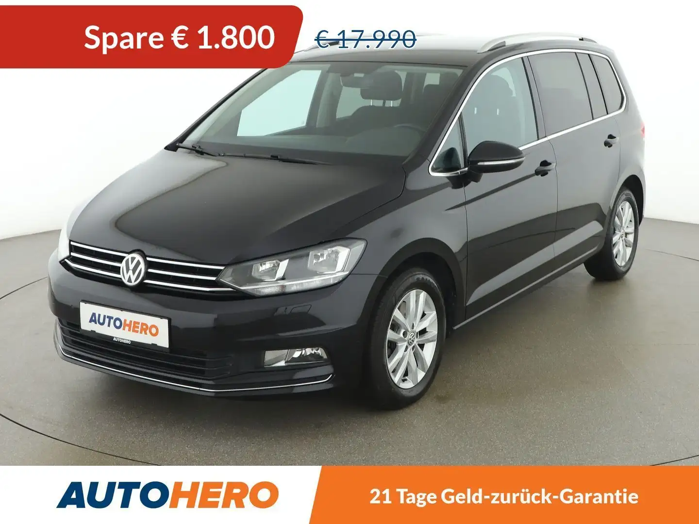 Volkswagen Touran 1.6 TDI Highline BlueMotion Tech Schwarz - 1