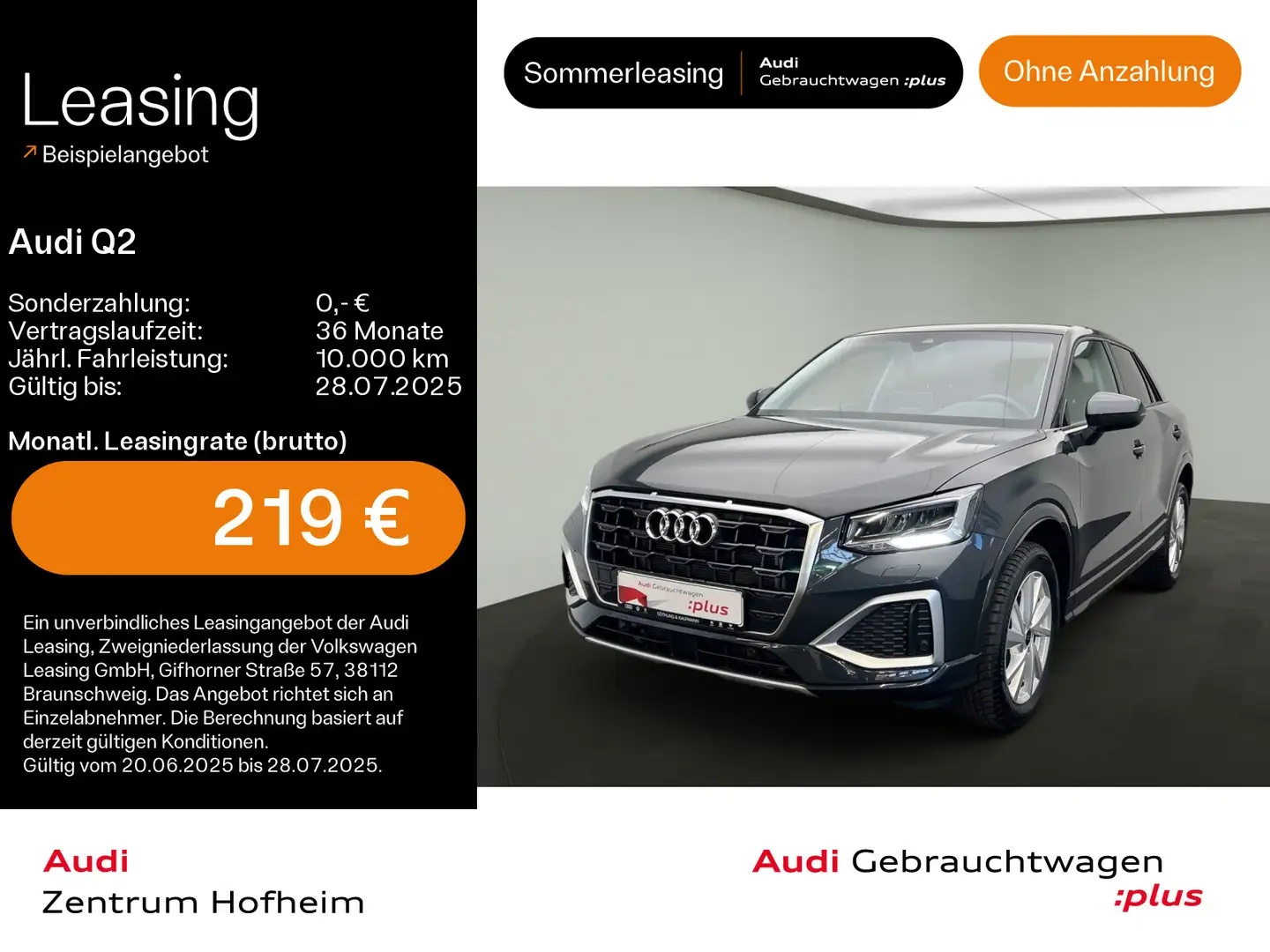 Audi Q2 35 TFSI Advanced*LED*Virtual*Vorb Navi*Sports Grey - 1