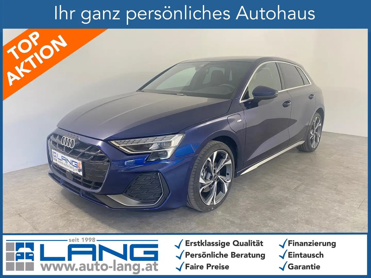 Audi A3 Sportback 40 1.5 TFSI e S line MATRIX*NAVI*RFK ... Blau - 1