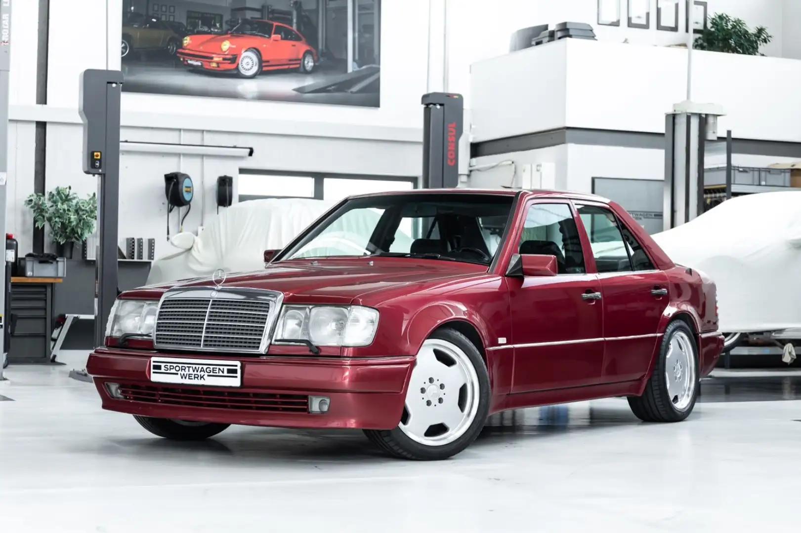 Mercedes-Benz E 500 500E I Serie 1 I Porsche I H-Zulassung I BRD Rot - 1
