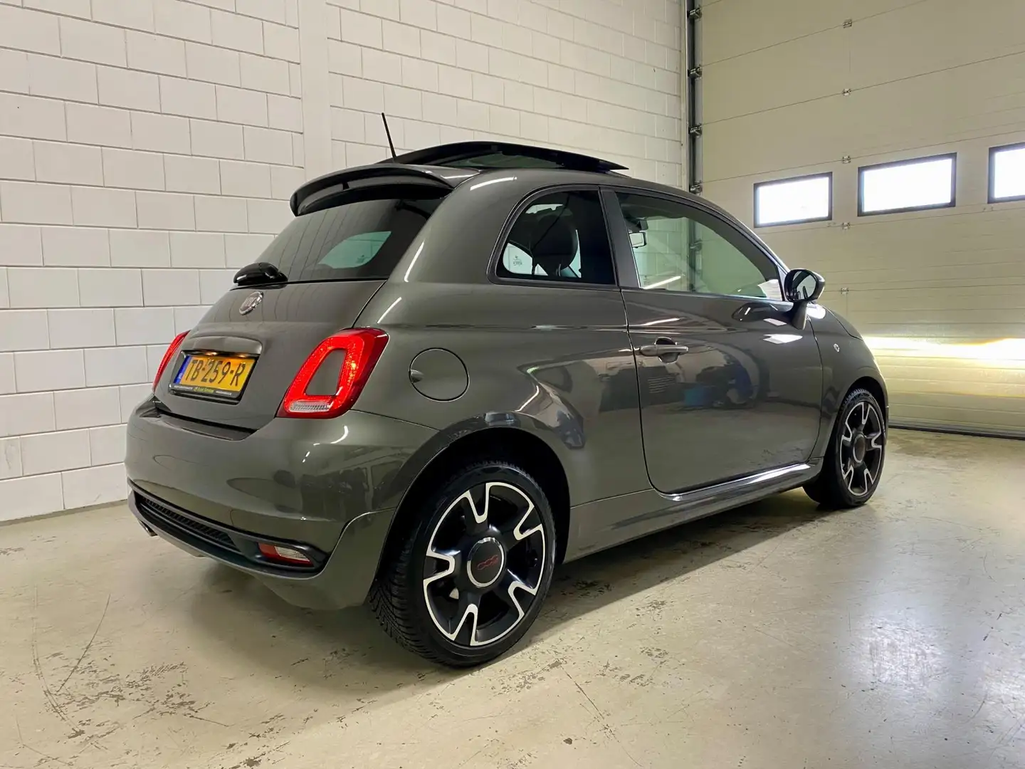 Fiat 500 0.9 TwinAir Turbo Sport Bj.18|Leer|Panodak|105PK|X Gris - 2