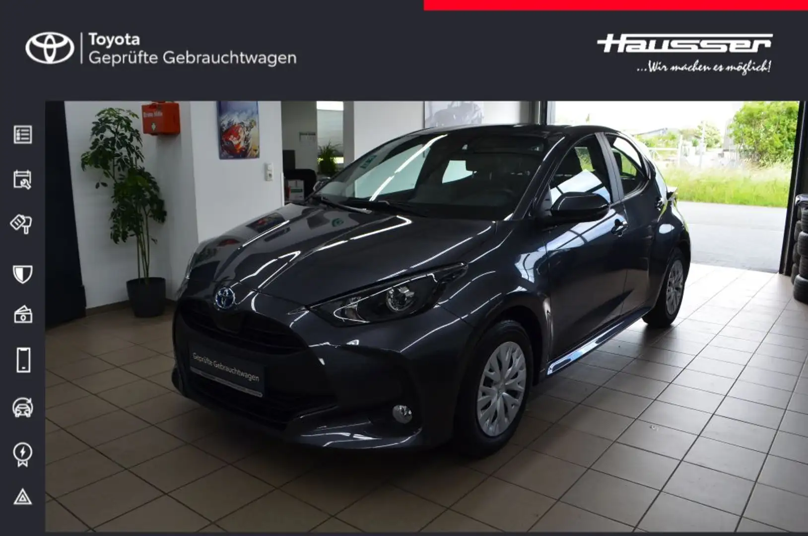 Toyota Yaris 1,5 Hybrid Comfort*PDC v+h*ALARM* Šedá - 1