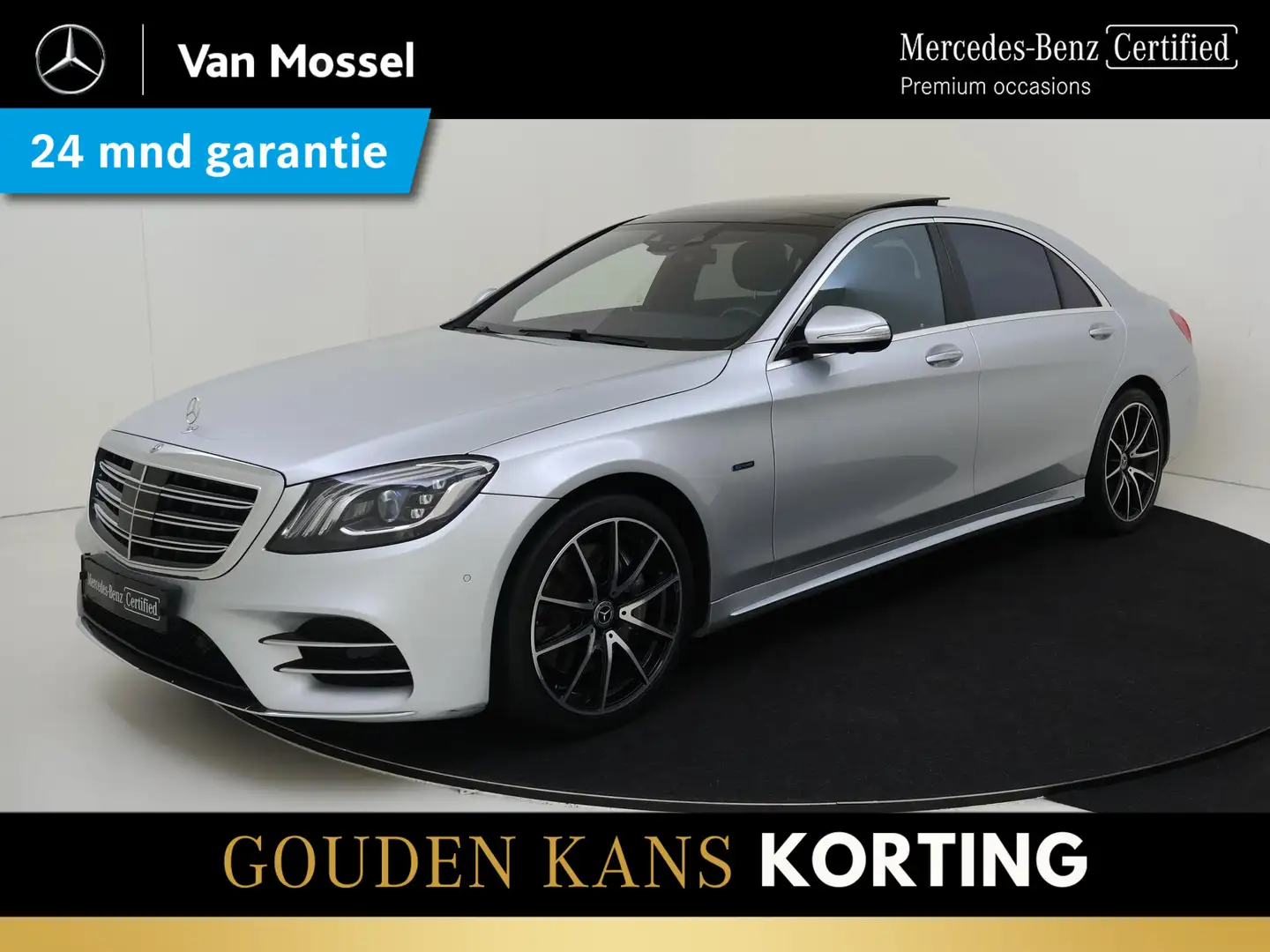 Mercedes-Benz S 560 E Lang Premium Plus /AMG /Panoramadak /Burmester /Ri Grijs - 1