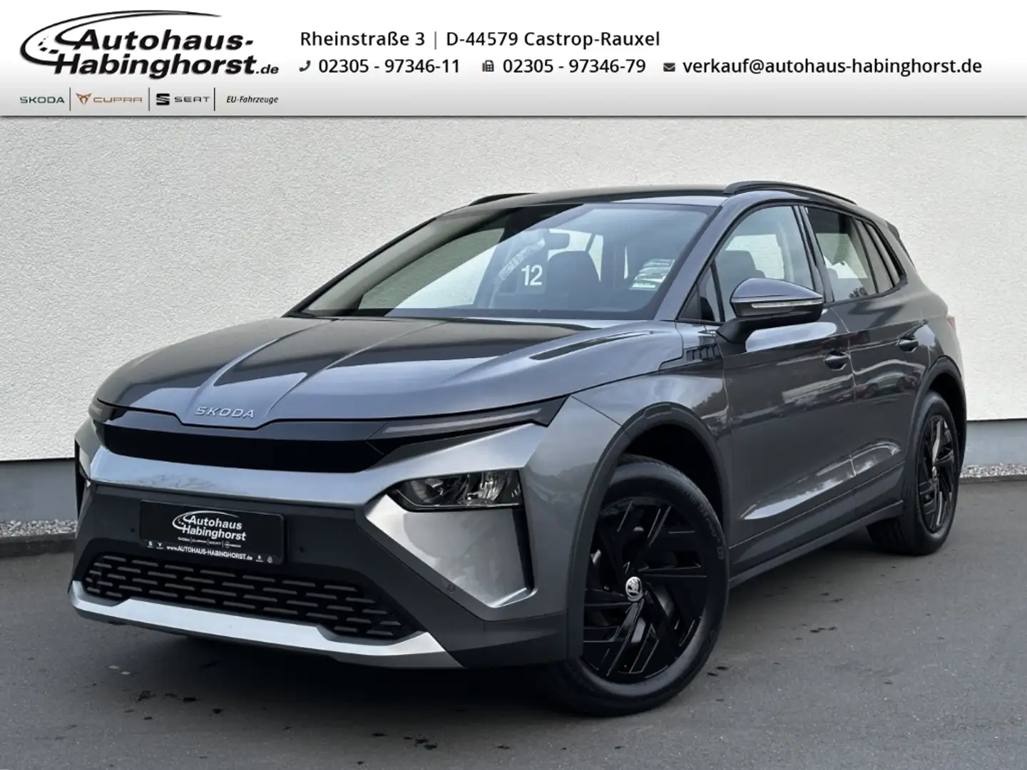 Skoda Elroq 50 Tour-55kWh AHK Navi LED ACC Gris - 1