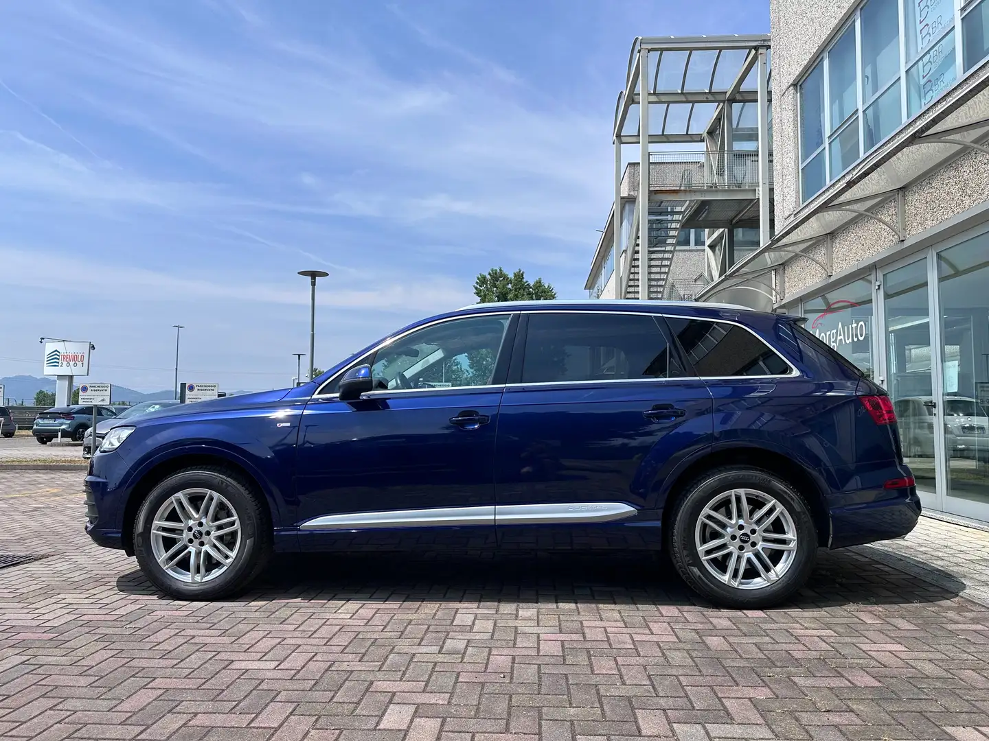 Audi Q7 3.0TDI 286CV S-LINE AUTOMATICA 7POSTI EURO6D TETTO Blu/Azzurro - 2