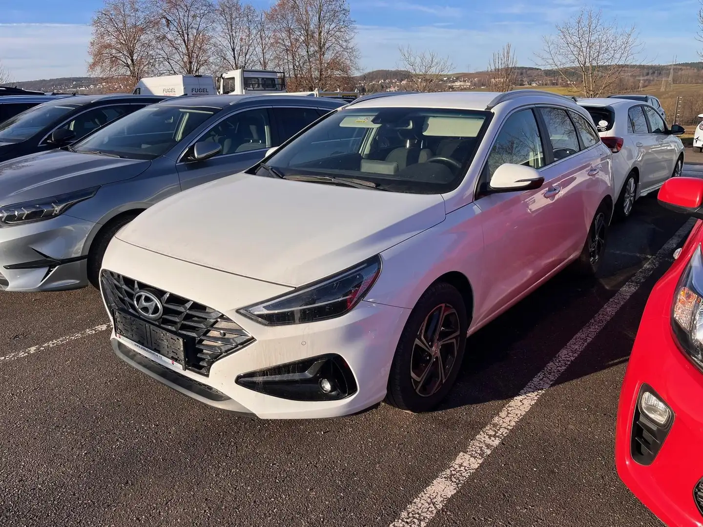 Hyundai i30 Kombi 1.0 T-GDI LED|SHZ||Navi|Car-Play|Klima Weiß - 2