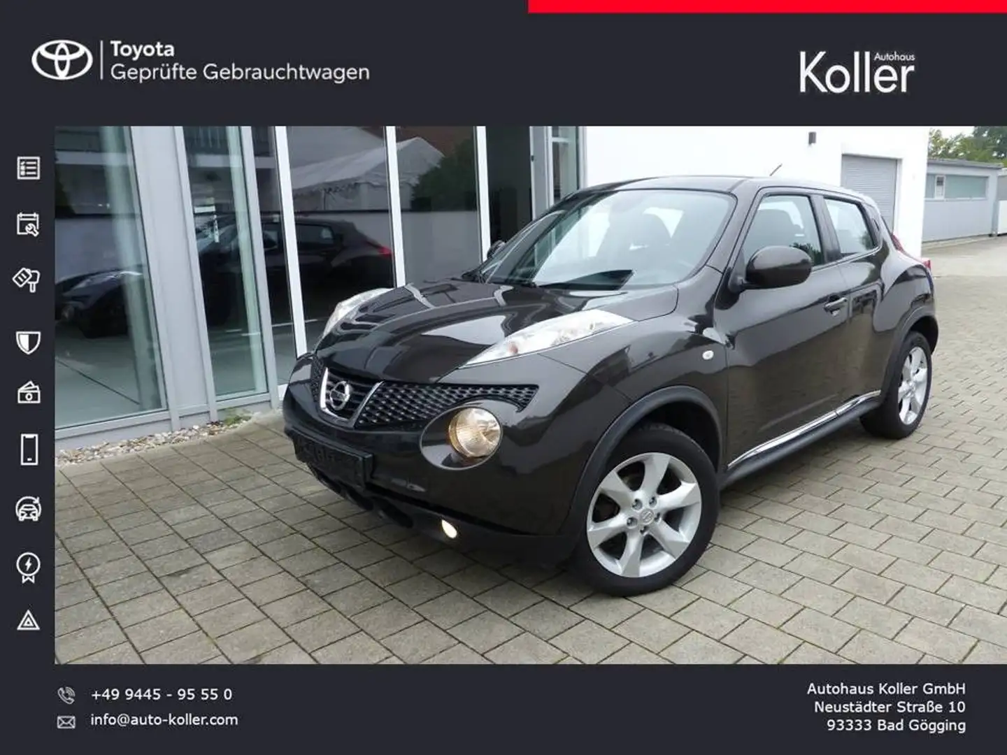 Nissan Juke 1.6 Acenta 4x2 Bluetooth Tempomat Alu Schwarz - 1