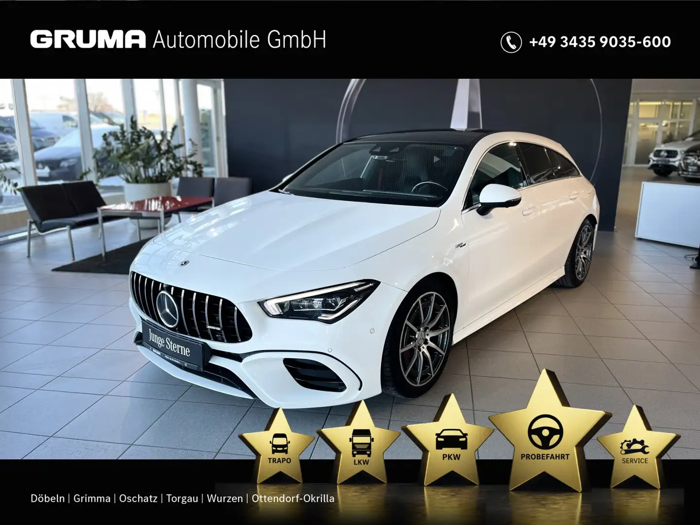 Mercedes-Benz CLA 45 AMG Mercedes-AMG CLA 45 S 4M+ SB Pano+Distr+Multibeam Weiß - 1