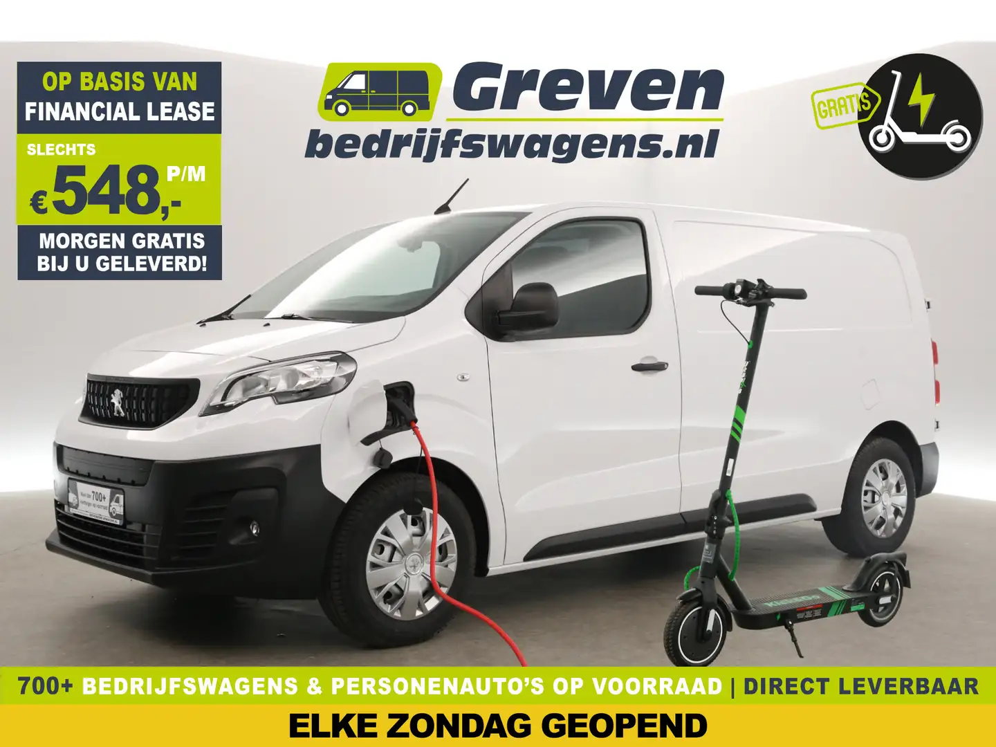 Peugeot e-Expert L2H1 75 kWh | NIEUW! | Gratis E-Step | Elektrisch Blanc - 1