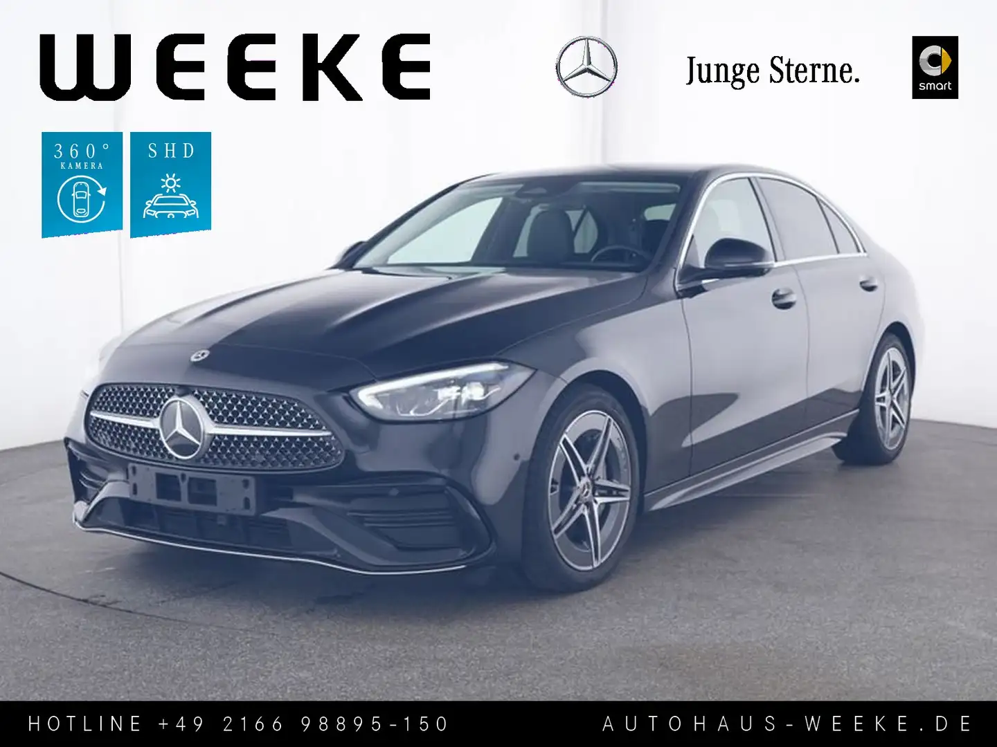Mercedes-Benz C 300 d AMG ADVANCEDPLUS+SCHIEBEDACH+360 KAMERA+ Schwarz - 1