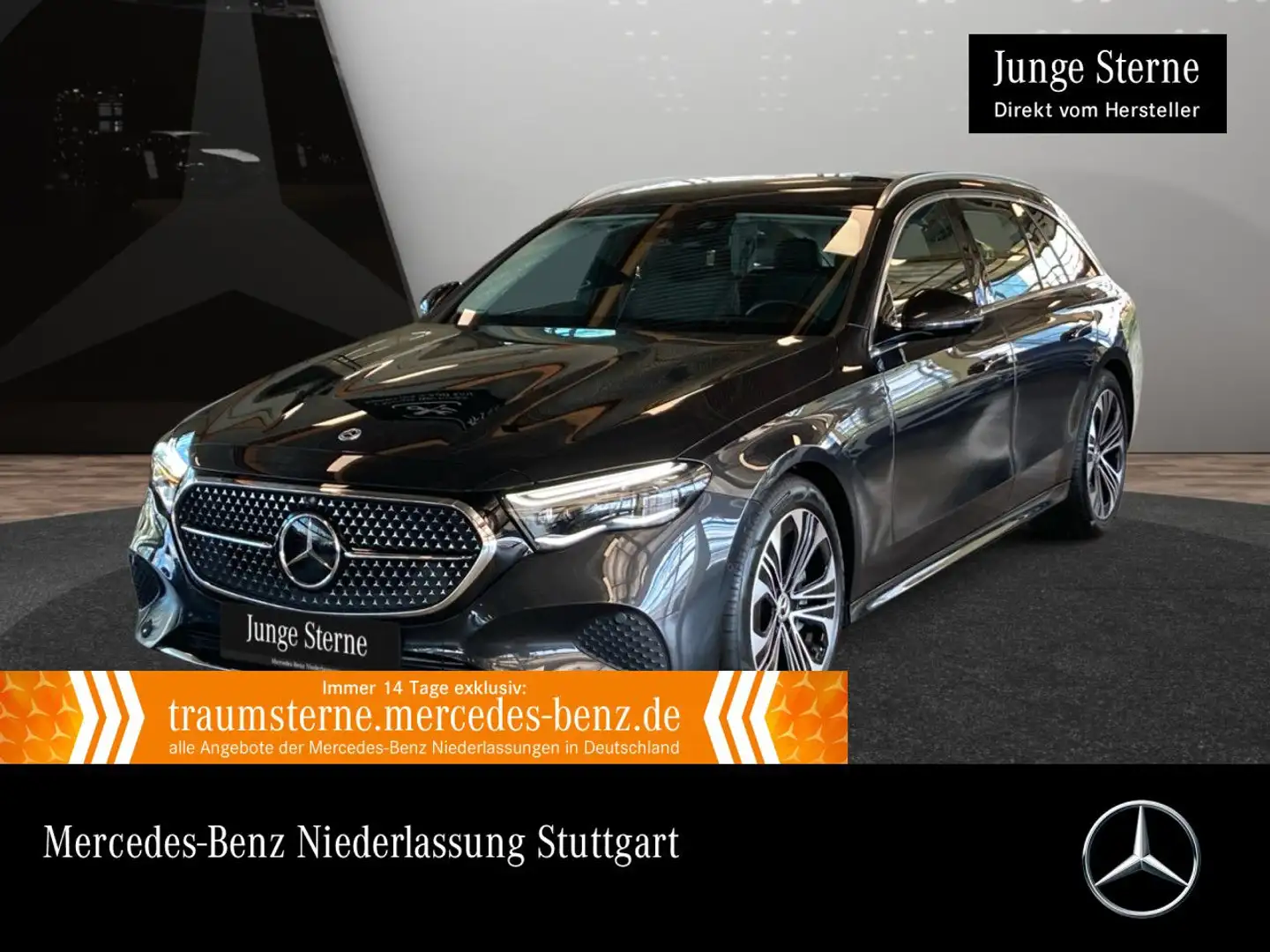 Mercedes-Benz E 300 de T 4M Hybrid Avantgarde Fahrass 360° AHK Grau - 1
