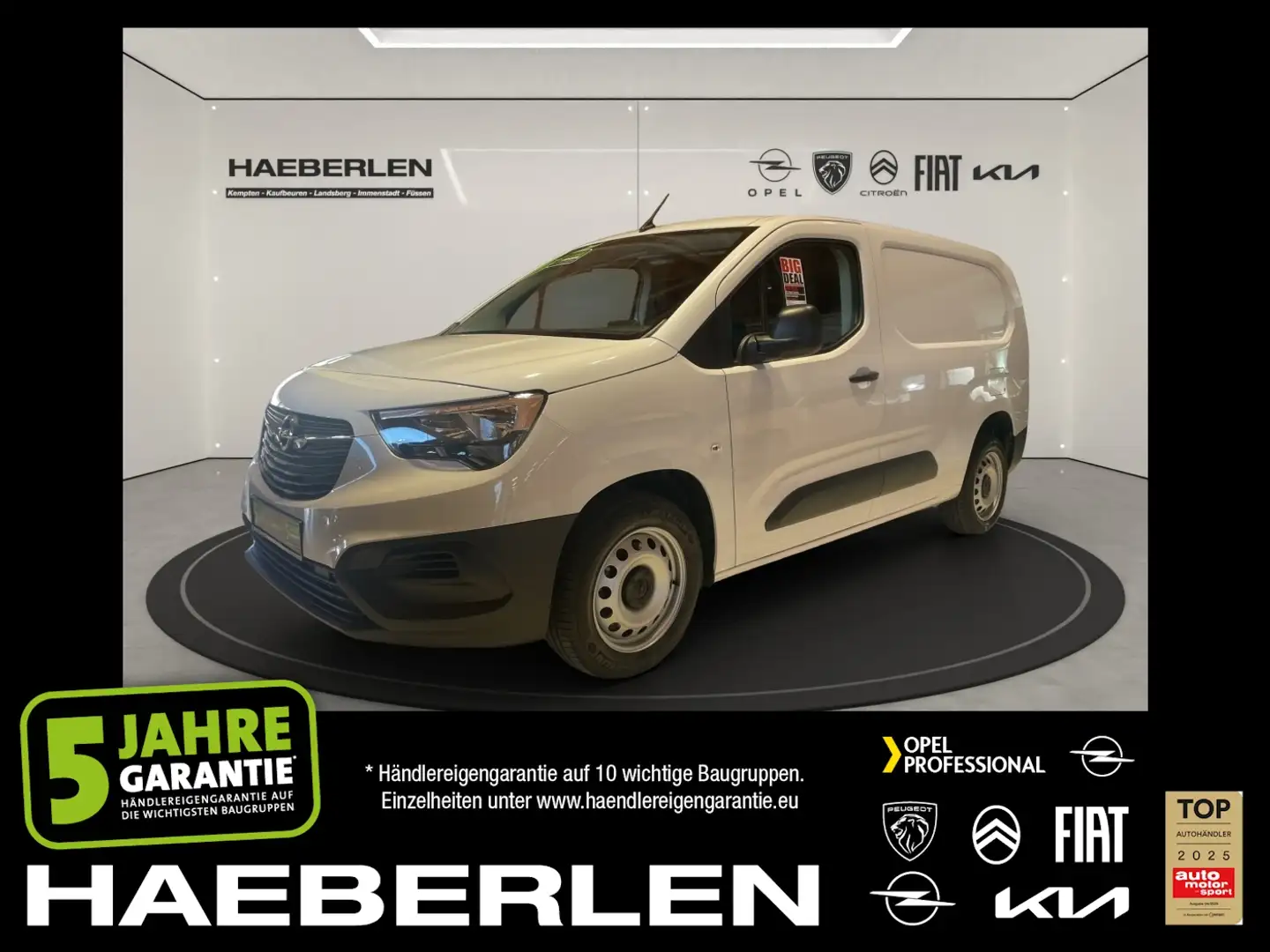 Opel Combo E Cargo 1.5 D XL Top Zustand.+PDC Blanc - 1