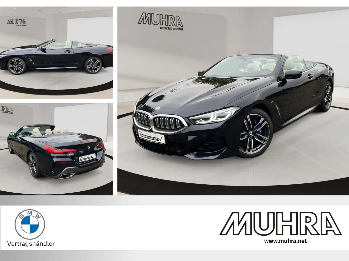BMW 840 i xDrive Cabrio M Sportpaket Individual Leder Soft Noir - 1