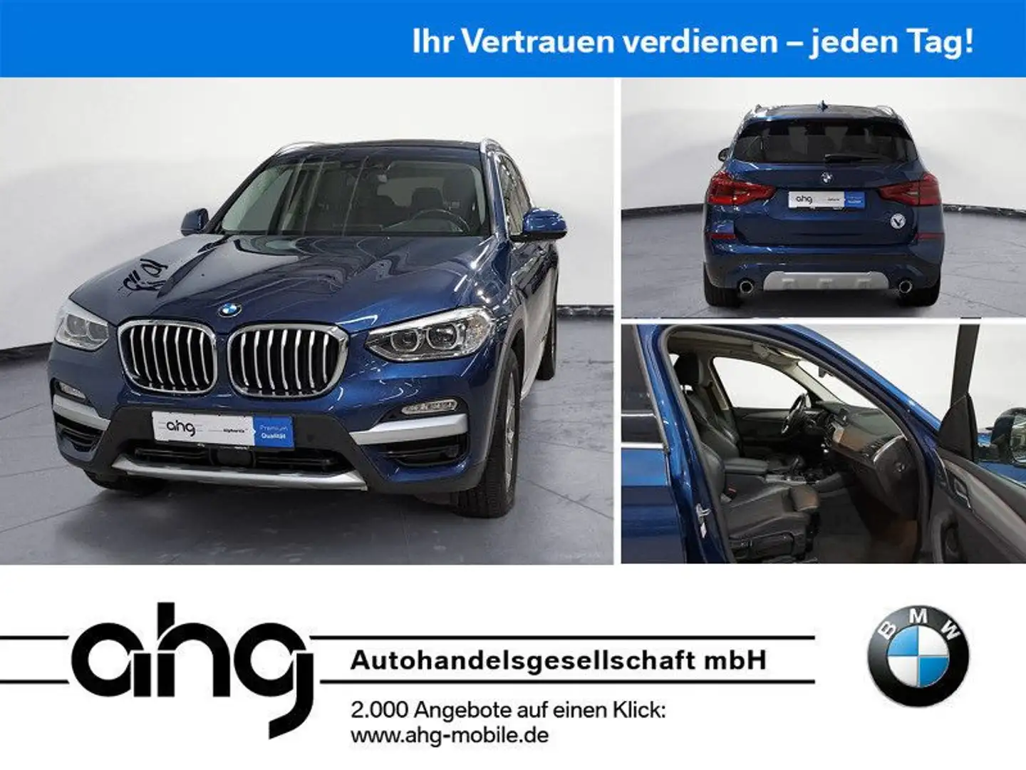 BMW X3 xDrive30d xLine AT Innovationsp. Navi Prof. Blau - 1