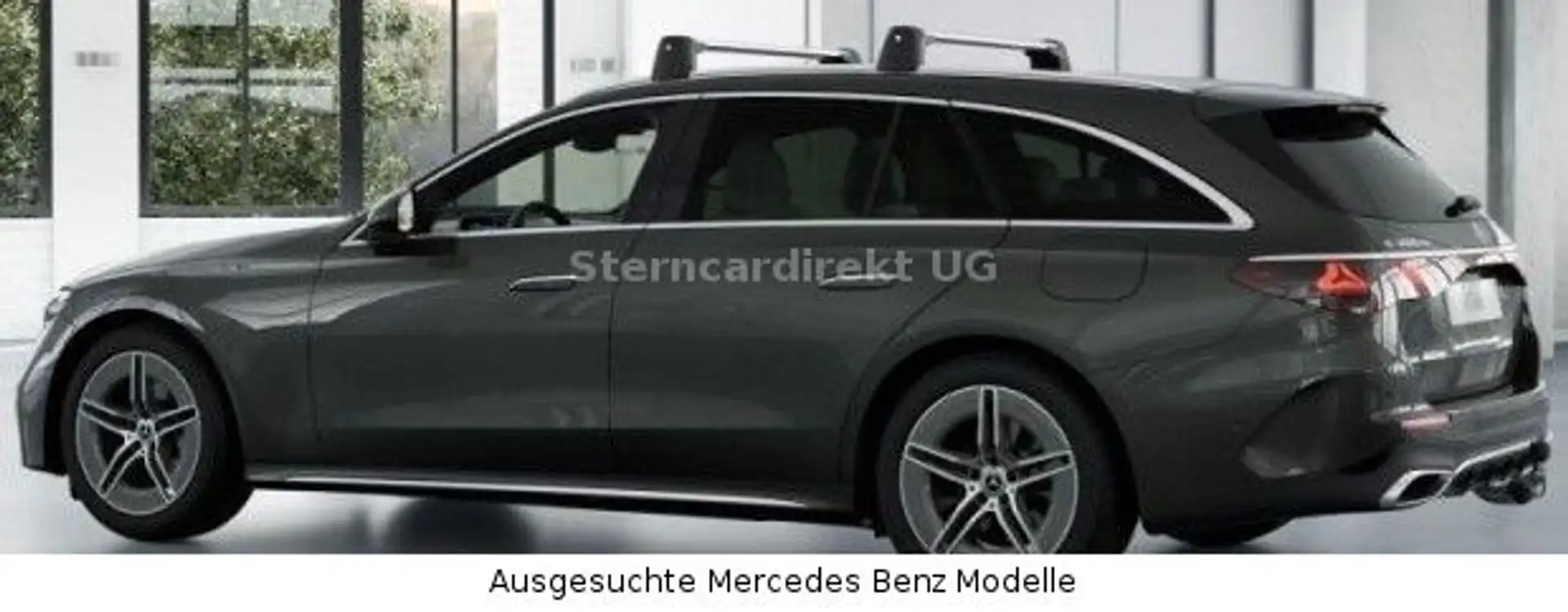 Mercedes-Benz E 300 de 4MATIC T AMG PANO AHK DISTRO 360K LEDER Grau - 2
