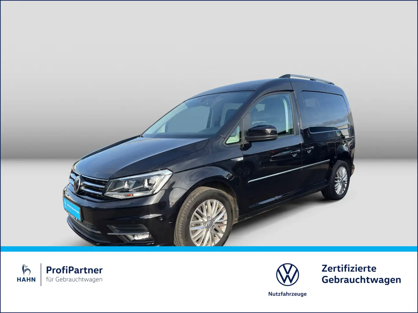 Volkswagen Caddy Highline 2,0TDI NAVI APP AHK PARKLENK EPH Zwart - 1