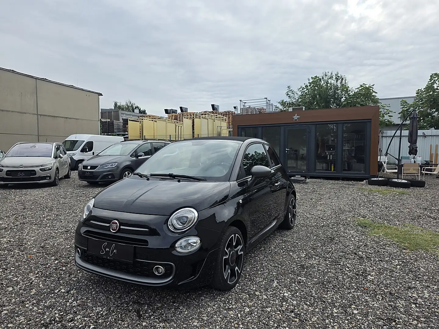 Fiat 500C S Eco 1,2 69 Pop Star Cabrio Schwarz - 1