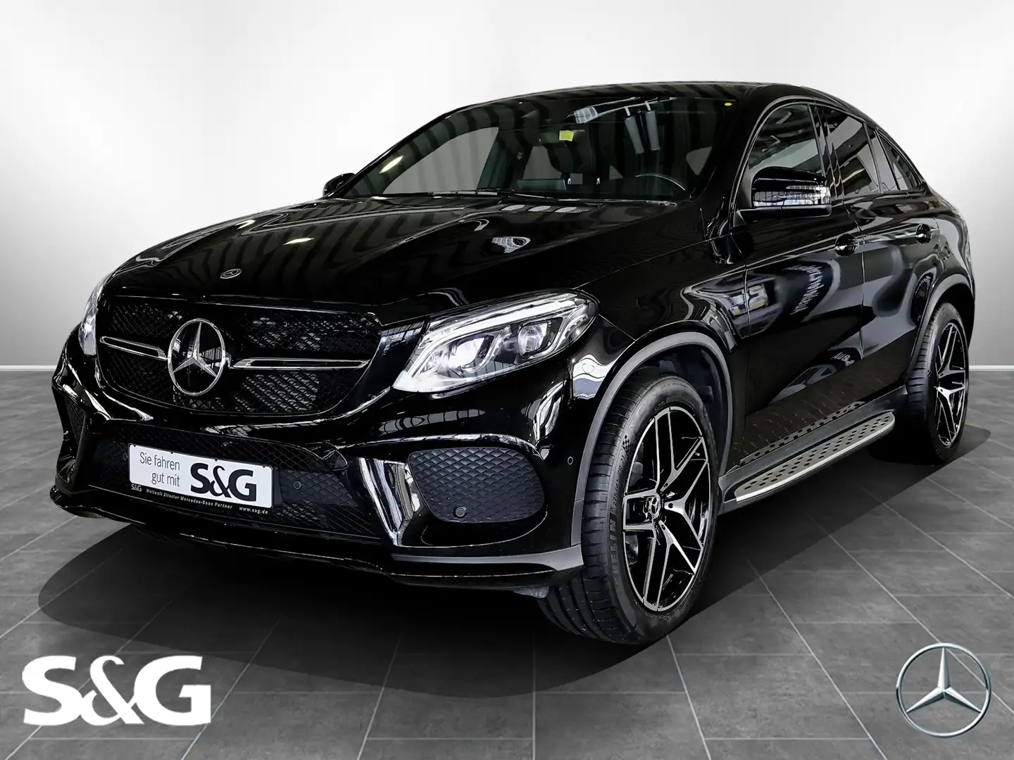 Mercedes-Benz GLE 350 d 4M Coupé AMG PANO+TOTWINKEL+DISTRONIC Schwarz - 1