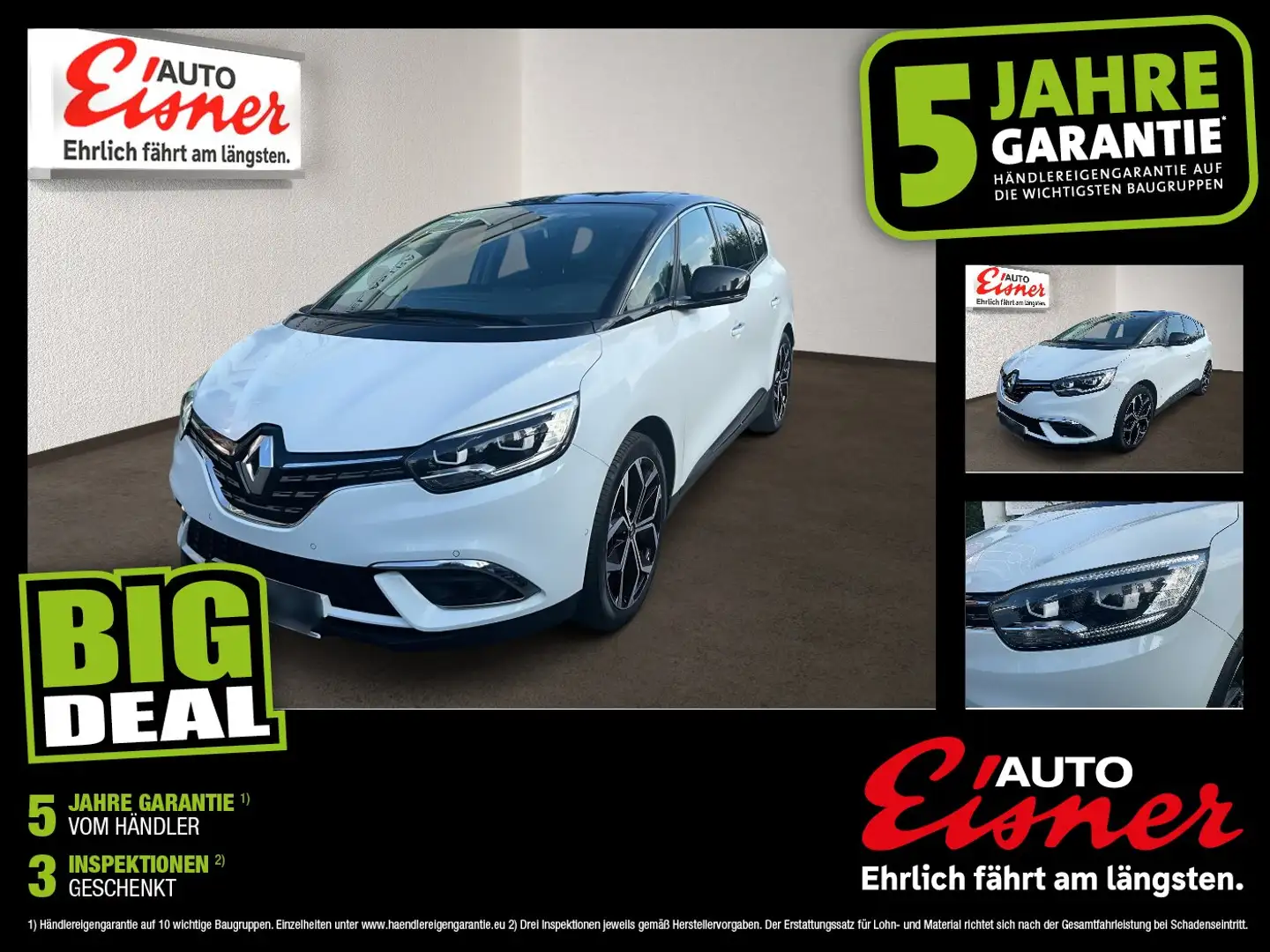 Renault Scenic IV 1.3 TCe 140 Grand Techno 2xKlima AUT Weiß - 1
