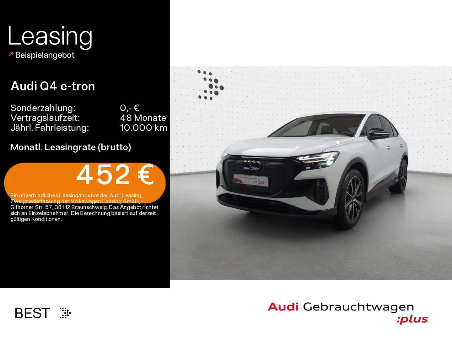 Audi Q4 e-tron Sportback 45 advanced*NAVI-PLUS*MATRIX Weiß - 1
