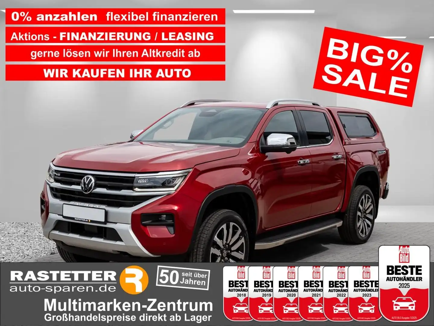 Volkswagen Amarok 3.0 TDI Aventura Hardtop+Standhzg+21Z+AHK+Leder+Ha Rot - 1
