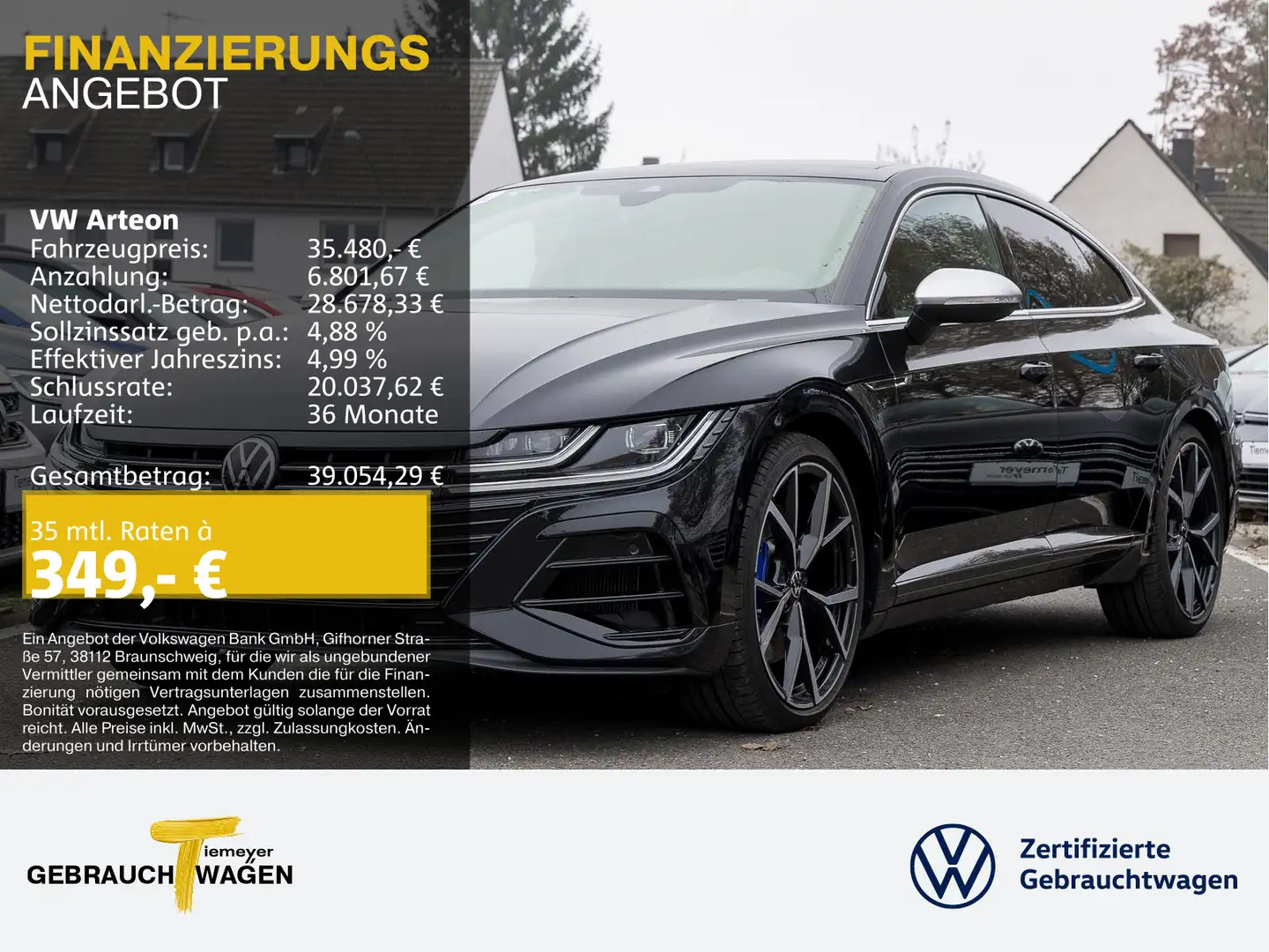Volkswagen Arteon R IQ.LIGHT PANO LEDER AHK Noir - 1