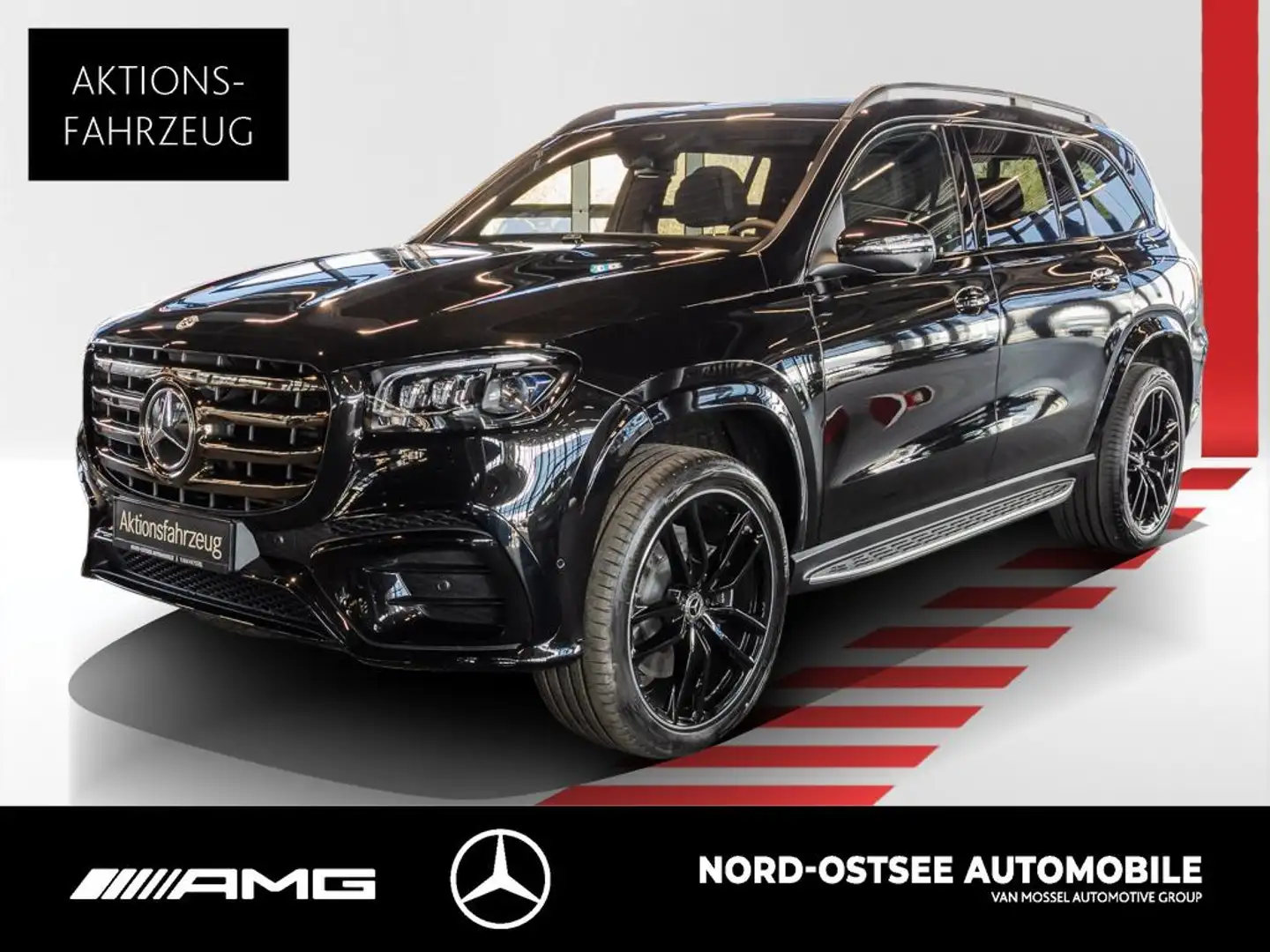 Mercedes-Benz GLS 450 d 4m AMG 23-ZOLL NIGHT AHK HUD BURMESTER Schwarz - 1