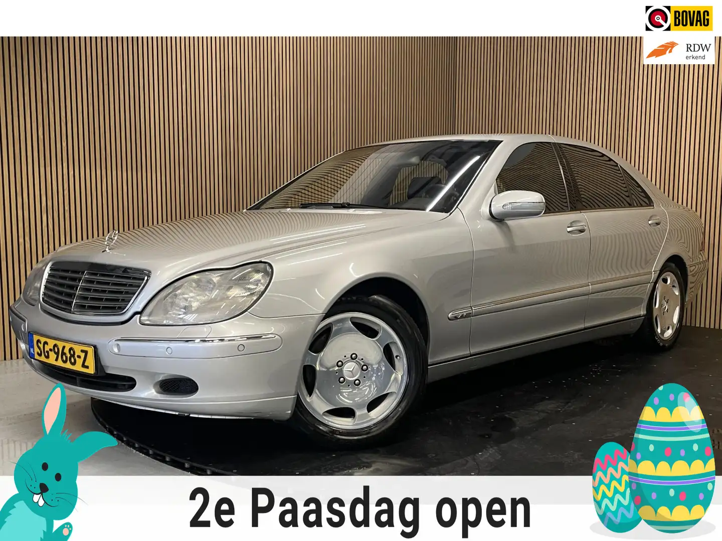 Mercedes-Benz S 600 Lang|V12|VOL OPTIES|SCHUIFDAK|MEMORY|STOELVERW/STO Gris - 1