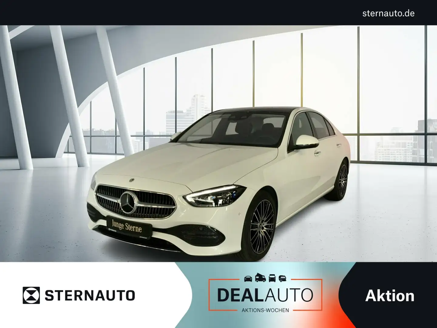 Mercedes-Benz C 220 C 220 d 4M Pano DigiLight Sound DISTRO Sitzklima Weiß - 1