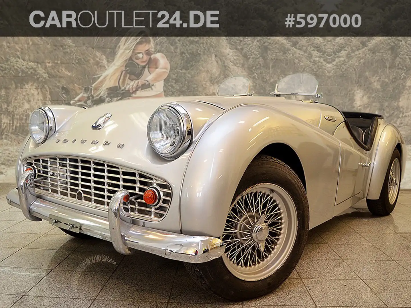Triumph TR3 Roadster Argintiu - 1